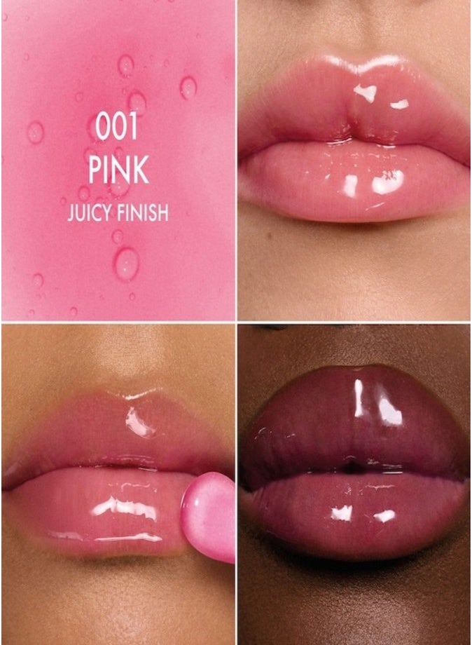Dior Addict DIOR Lip Glow Oil Hydrating High-Shine Gloss 6ml | 001 Pink Nourishing & Plumping Lip Oil - Image 2